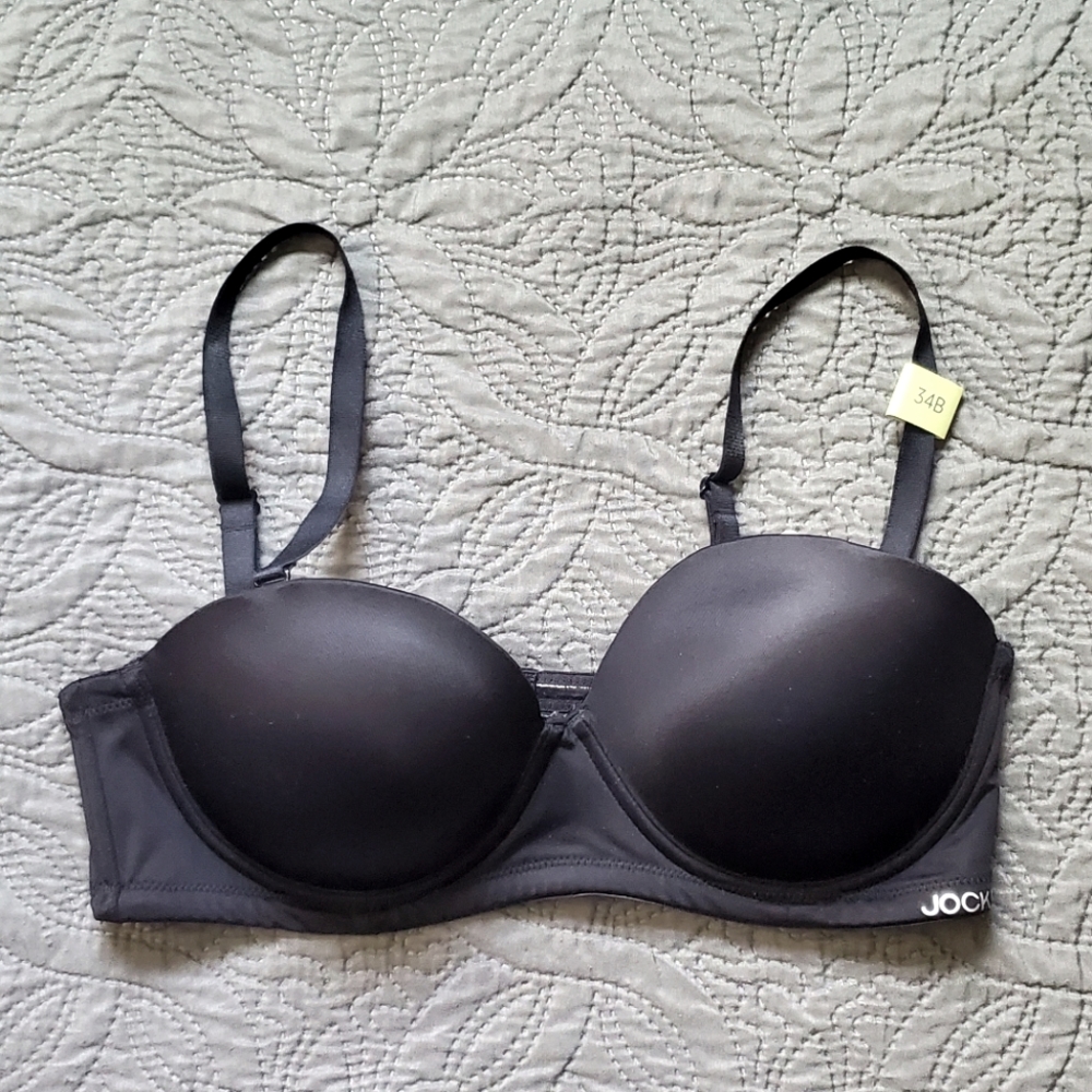 Black Jockey Interchangable Umderwire Bra with Strapless Option too! 34B NEW